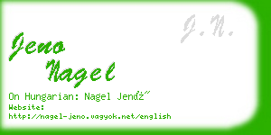 jeno nagel business card